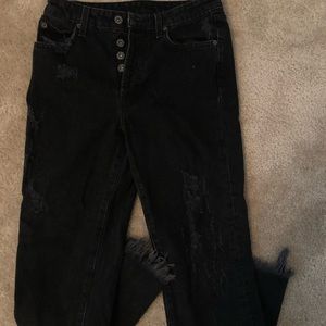 Carmar black distressed jeans